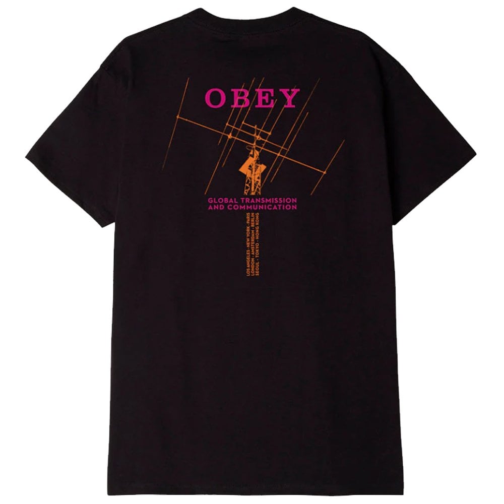 Global Transmission T-Shirt  - Black