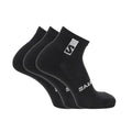 Everyday Ankle 3 Pack Sock - Black/Black