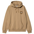 Heart Hoodie - Dusty H Brwn