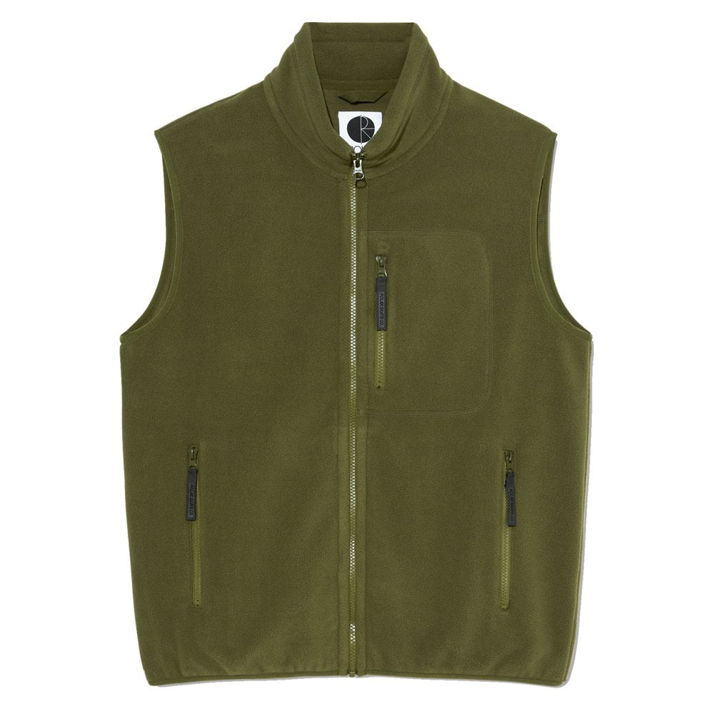 Basic Fleece Vest - Army Green