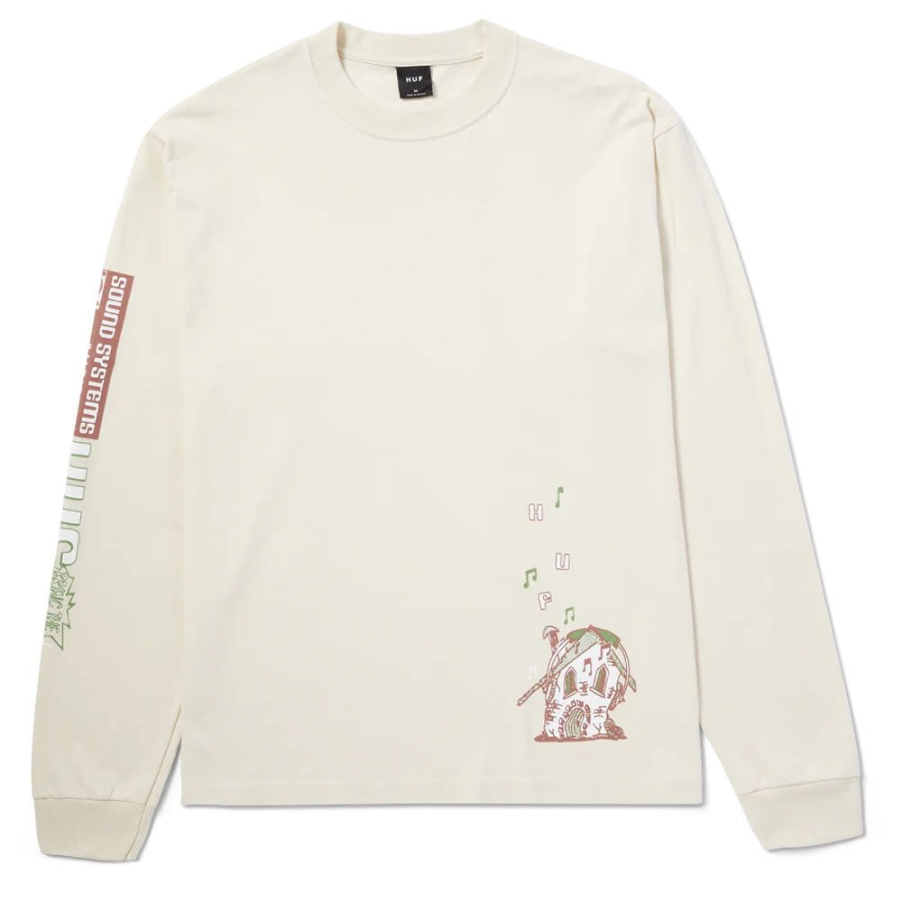Sound Systems Long Sleeve T-Shirt - Bone