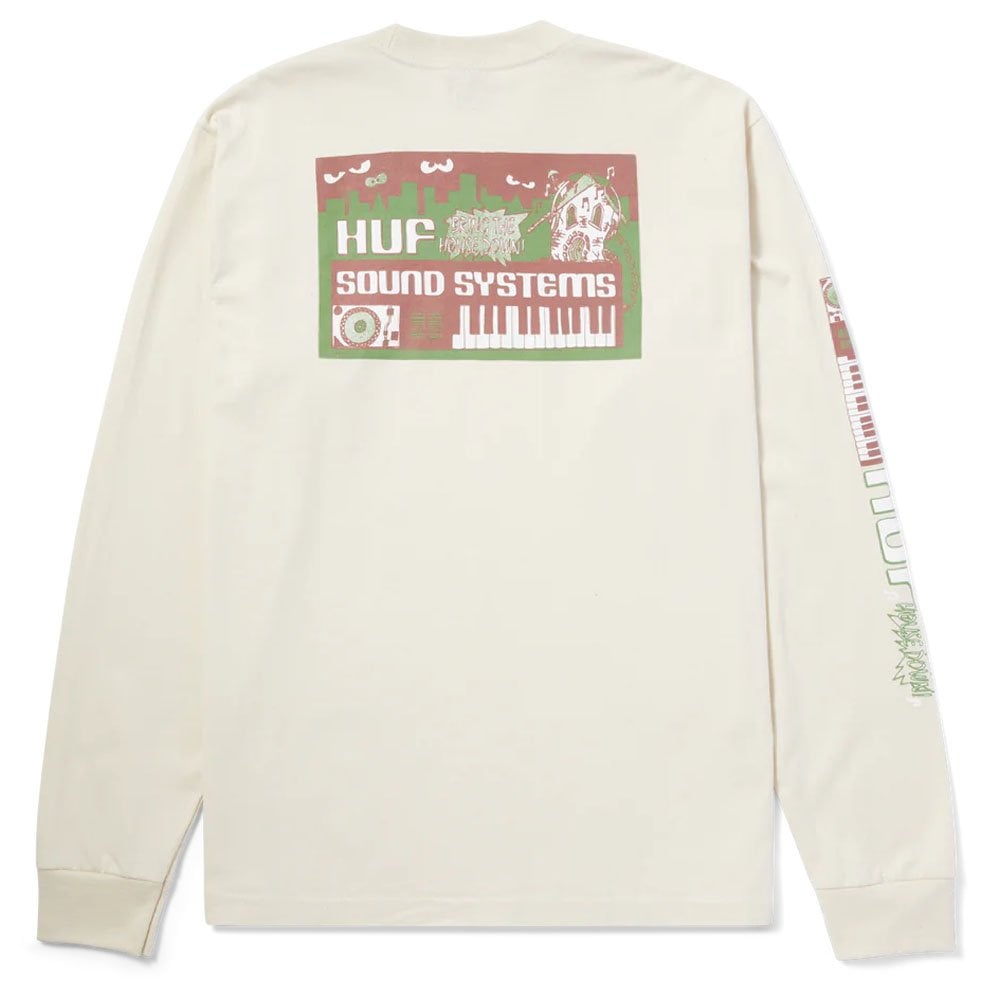 Sound Systems Long Sleeve T-Shirt - Bone