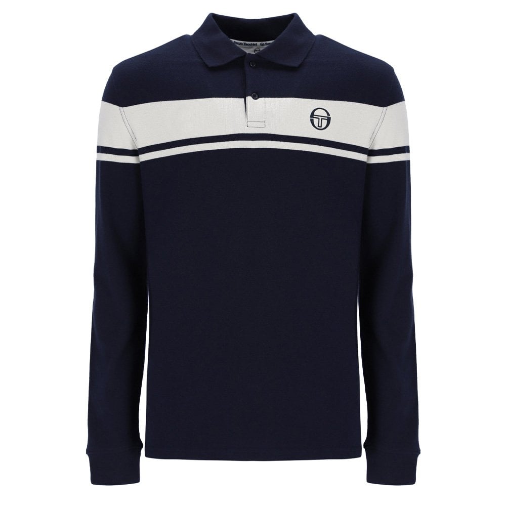 New Young Long Sleeve Polo Shirt - M Blue/Gard