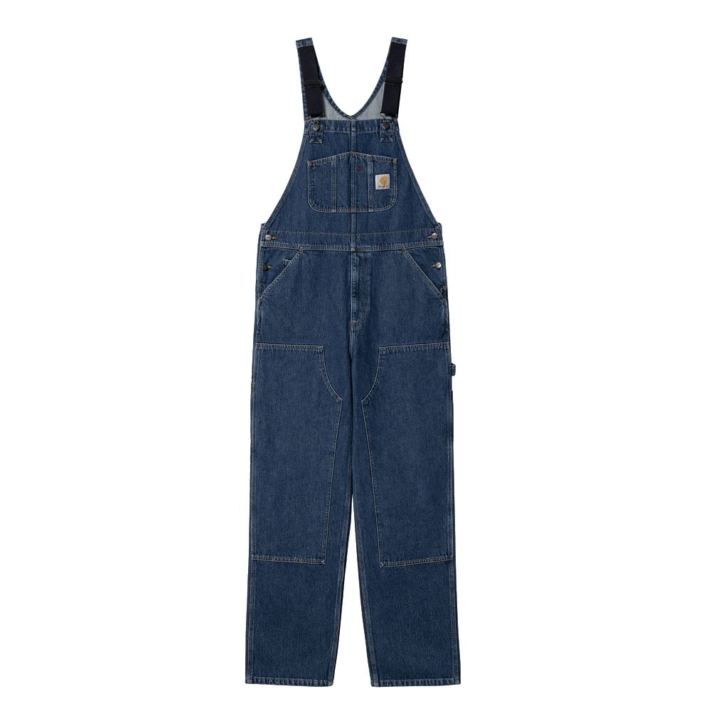 Double Knee Bib Overall - Blue Stone