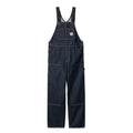 Double Knee Bib Overall - Blue Rinsed