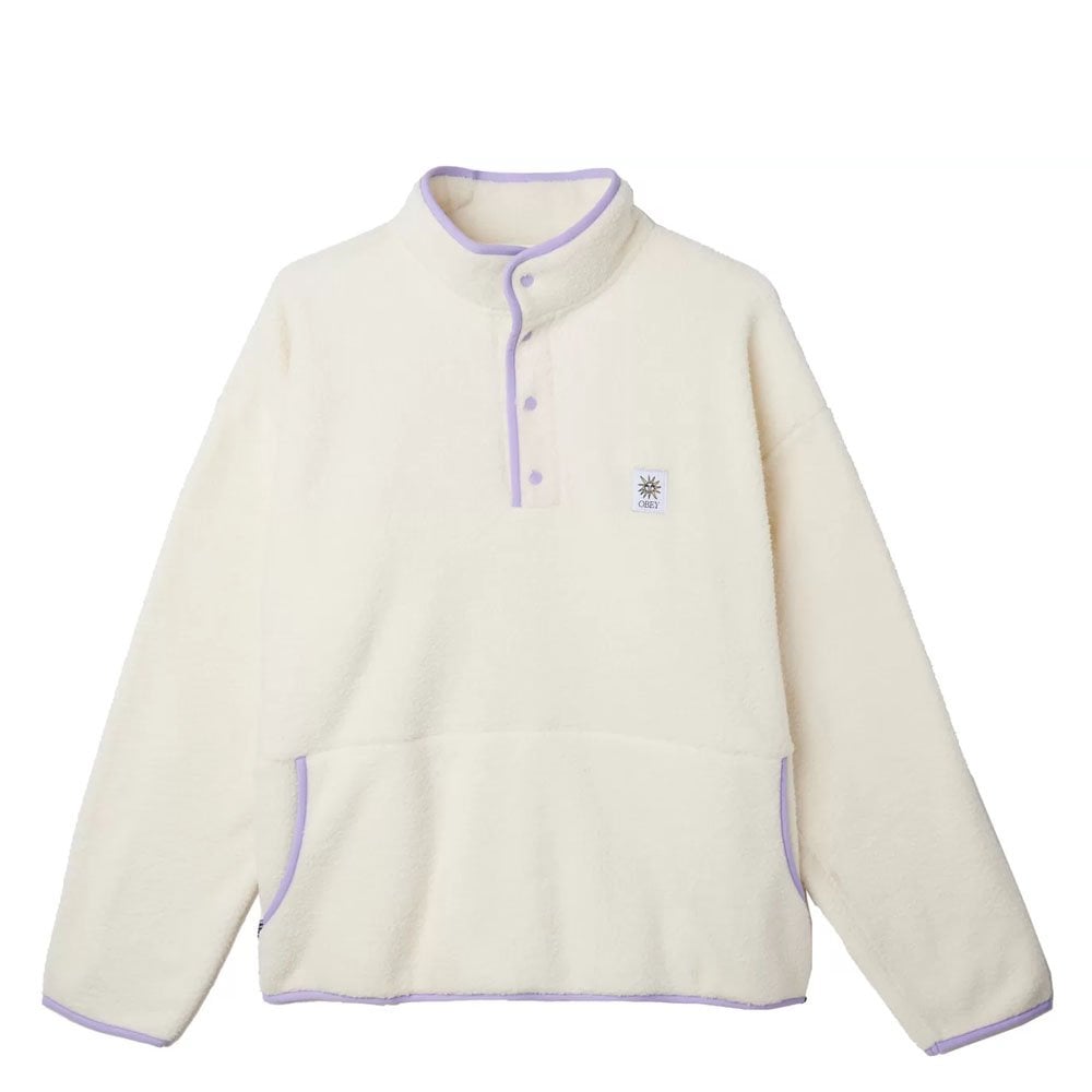 Rays Mock Neck Sweatshirt - Unbleached