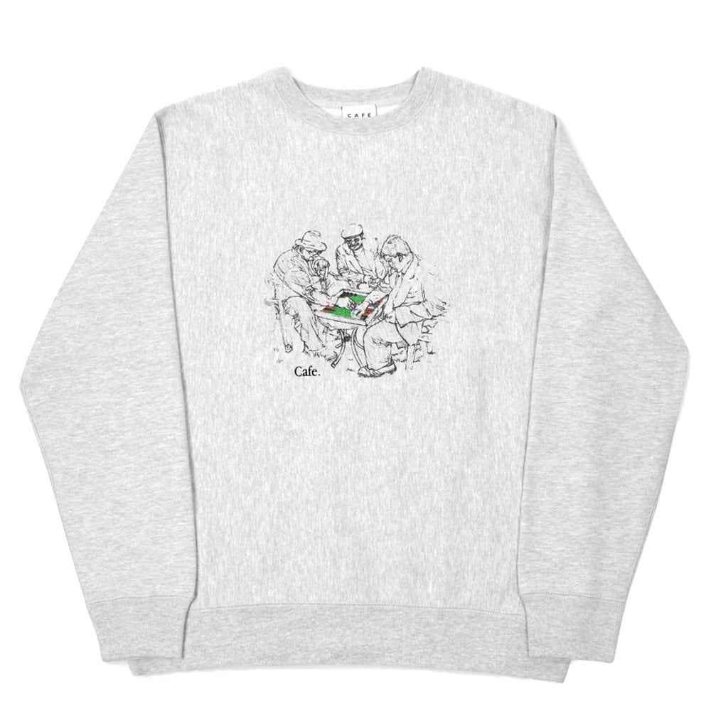 Backgammon Crewneck Sweatshirt - Heather Grey