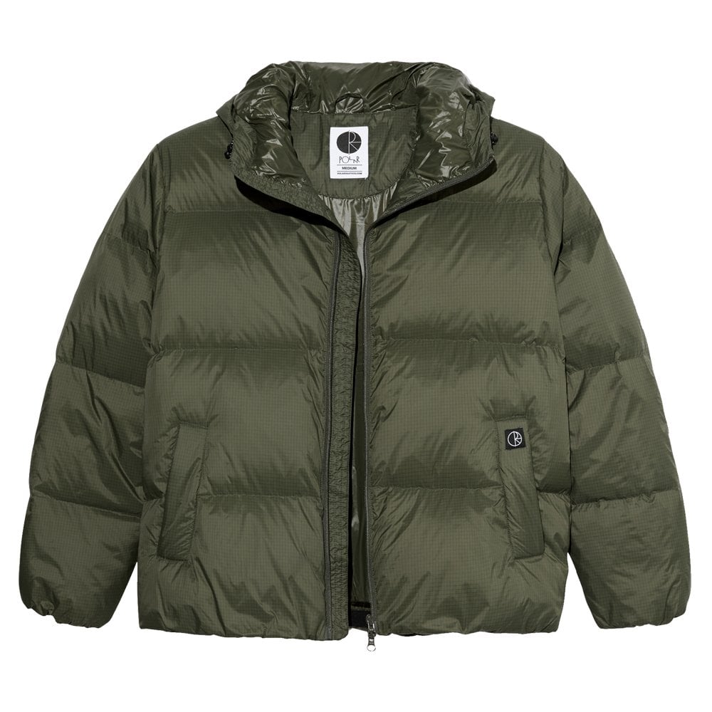 Soft Puffer Jacket - Grey Green
