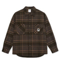 Mike Long Sleeve Flannel Shirt - Brown/Mauve