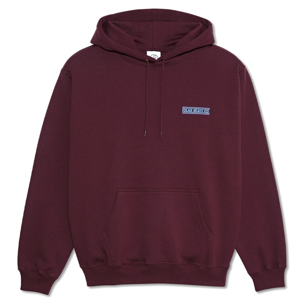 Stretch Logo Hoodie - Dark Wine