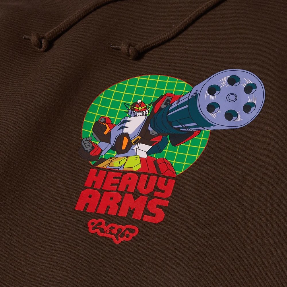 Heavy Arms Pullover Hoodie - Chocolate