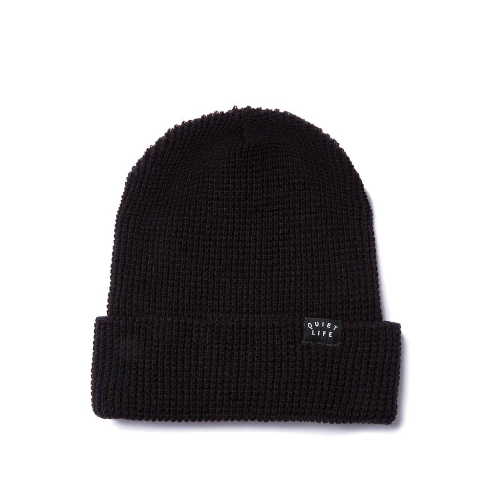 Waffle Beanie - Black