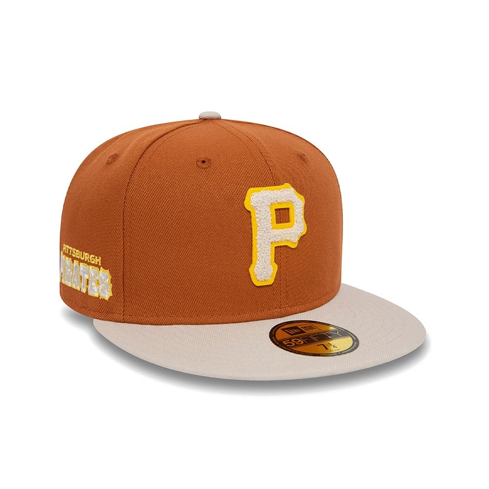 Pittsburgh Pirates Boucle 59FIFTY Fitted Cap - Brown/Stone