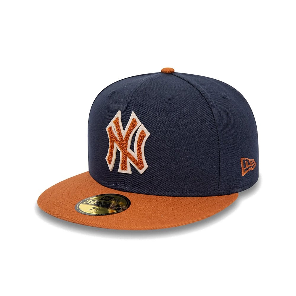 New York Yankees Boucle 59FIFTY Fitted Cap - Navy/Brown