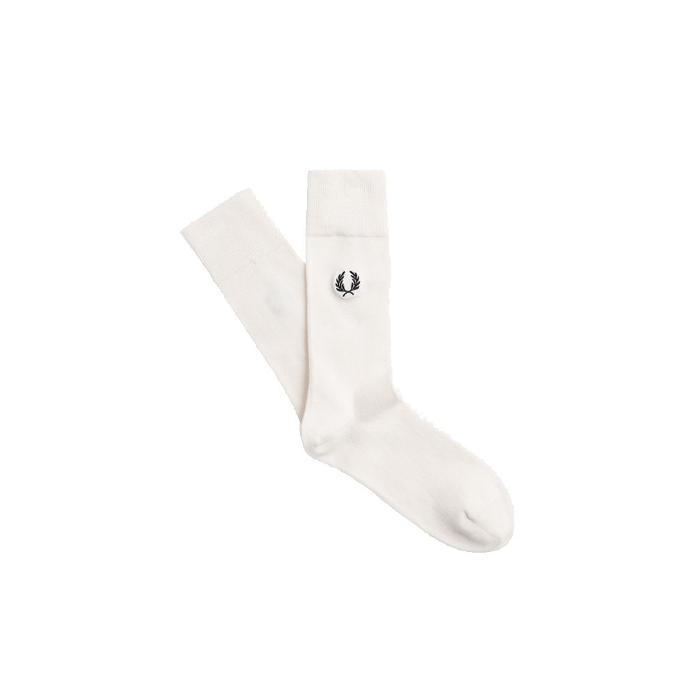 Classic Laurel Wreath Sock - Snow Wht/Blk