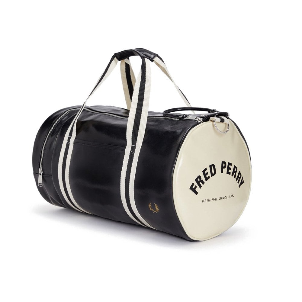 Classic Barrel Bag - Black/Ecru