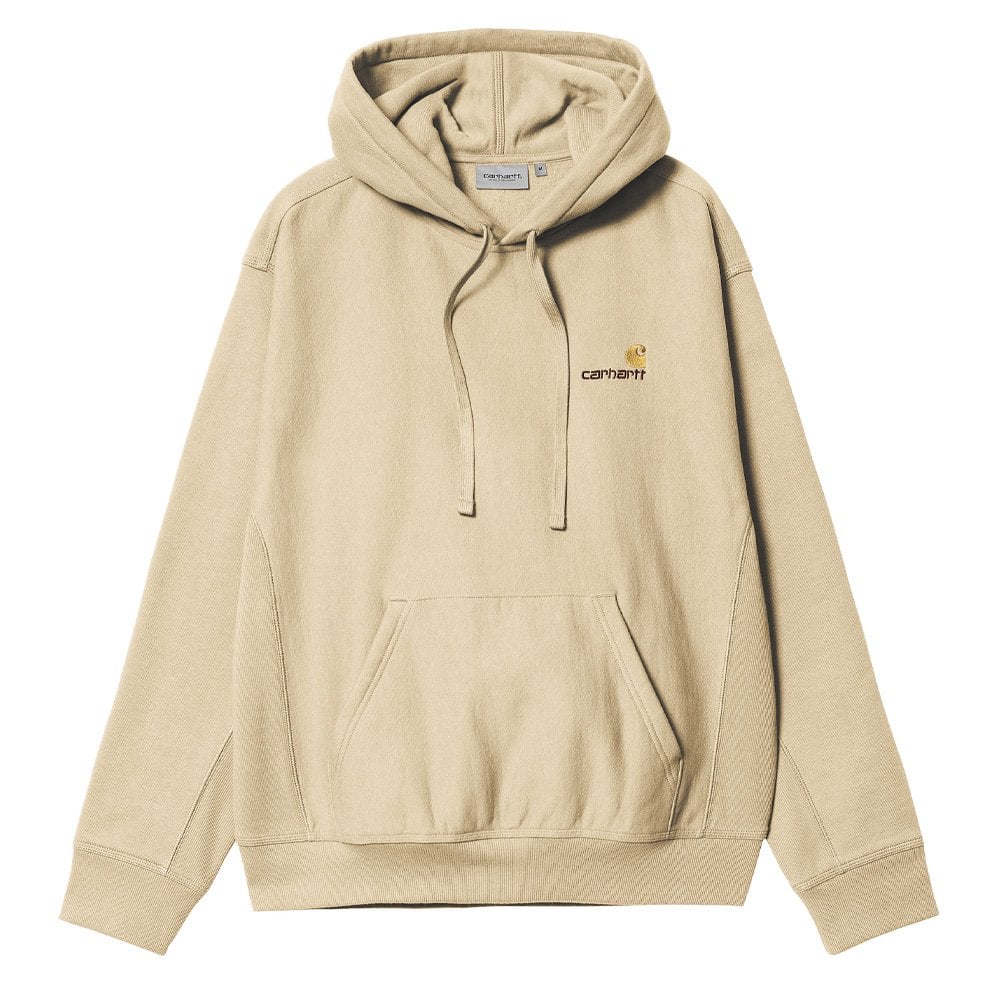 Hooded American Script Sweatshirt - Rattan