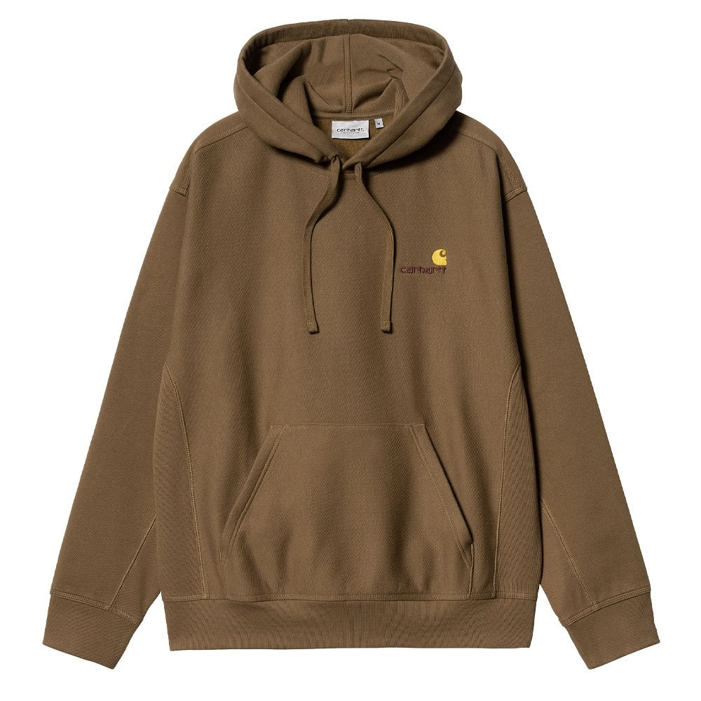 Hooded American Script Sweatshirt - Lumber