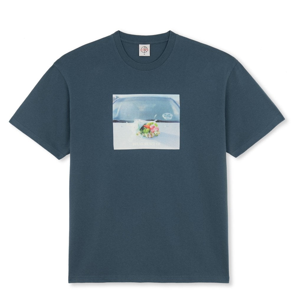 Dead Flowers T-Shirt - Grey Blue
