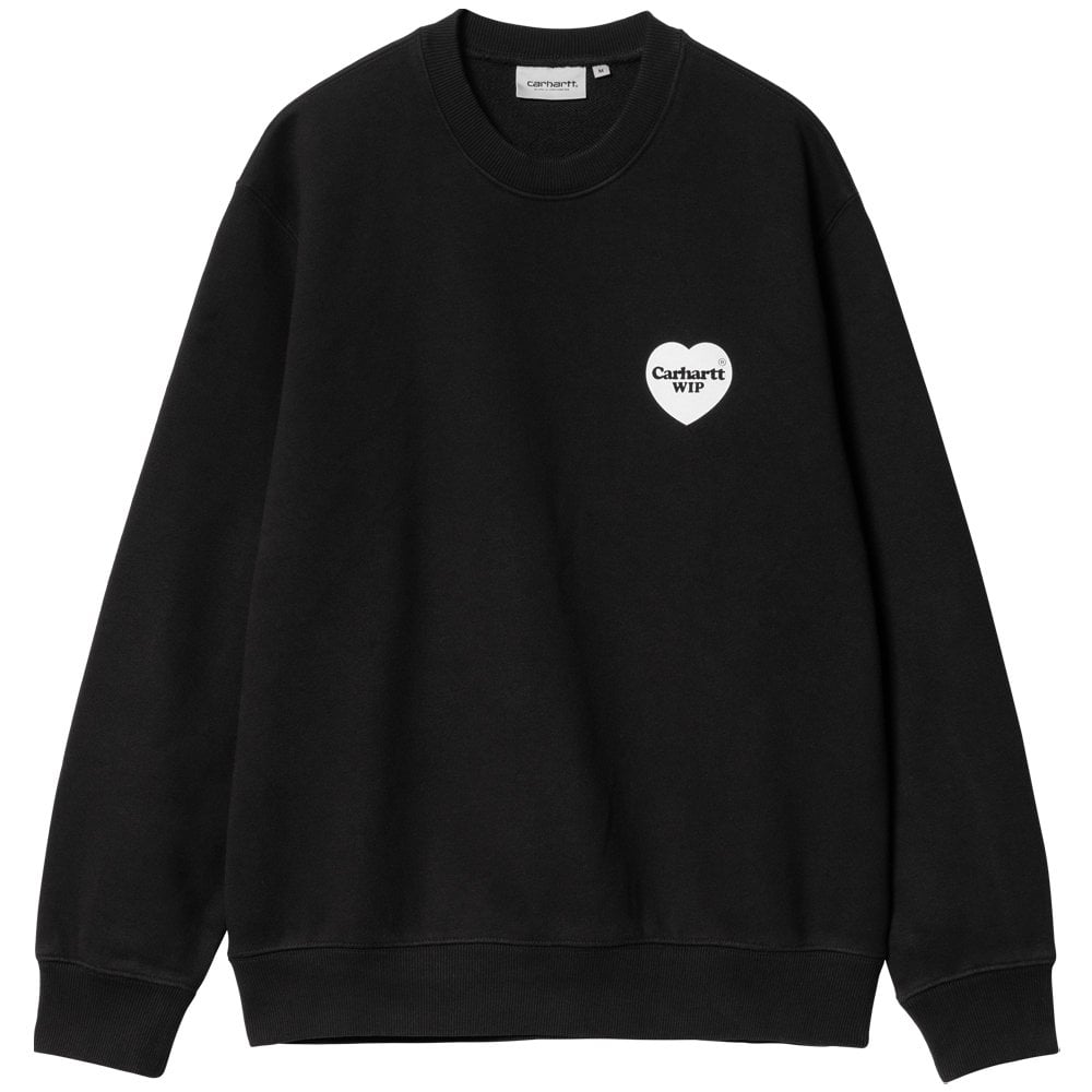 Heart Bandana Sweatshirt - Black/White