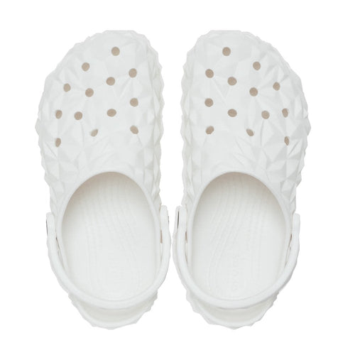 Classic Geometric Clog - White