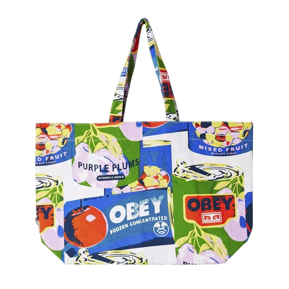 Multi Cans Tote Bag - White Multi