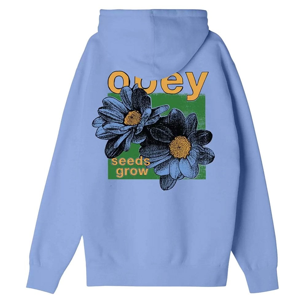 Seeds Grow Box Fit Heavyweight Hoodie - Hydrangea