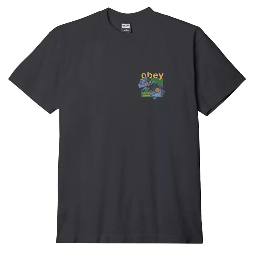 Seeds Grow Heavyweight T-Shirt - Vintage Blk