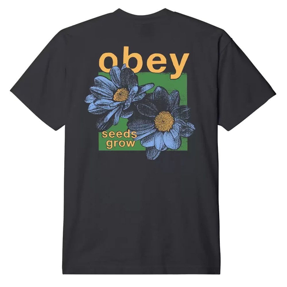 Seeds Grow Heavyweight T-Shirt - Vintage Blk