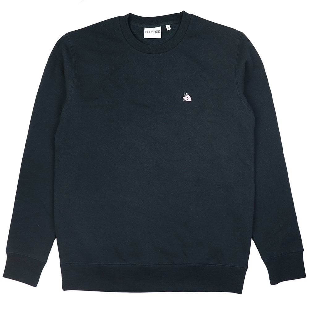 Sad Mini Embroidered Crewneck - Navy