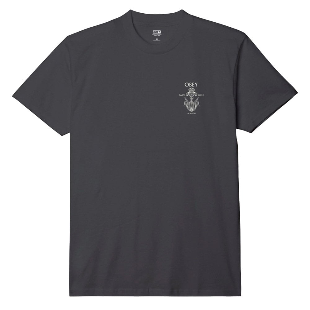 Iris In Bloom T-Shirt - Black