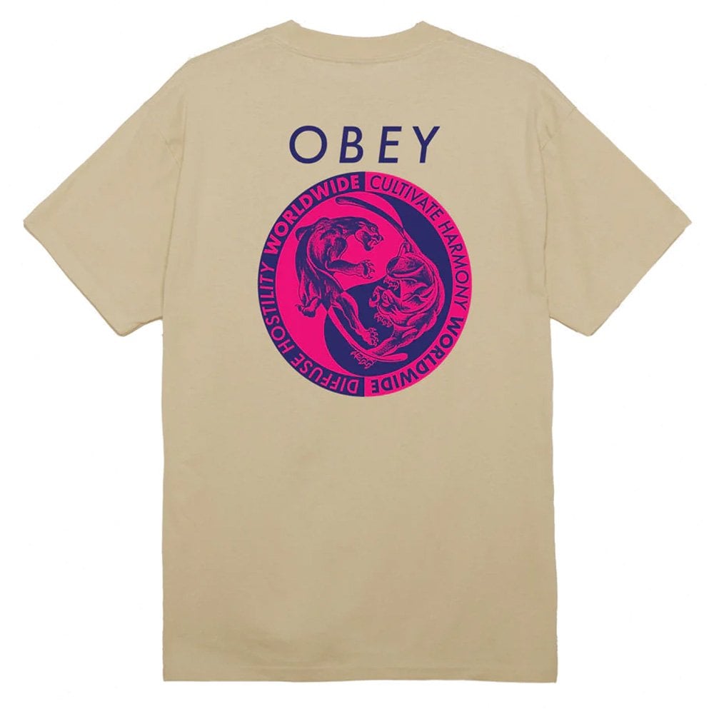 Yin Yang Panthers T-Shirt - Sand