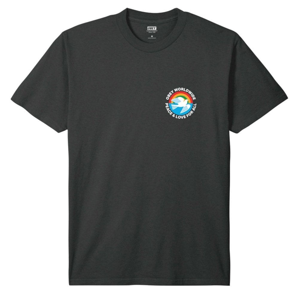 Peace And Love For All T-Shirt - Vintage Blk