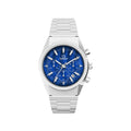 Q Falcon Eye Chronograph 40mm Stainless Steel Bracelet Watch - Blue