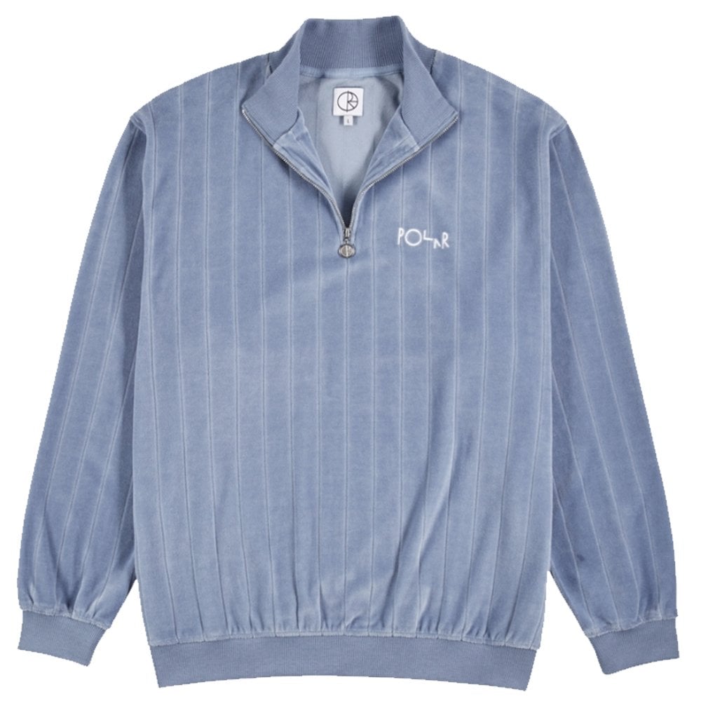 Velour Zip Sweatshirt - Faded Violet