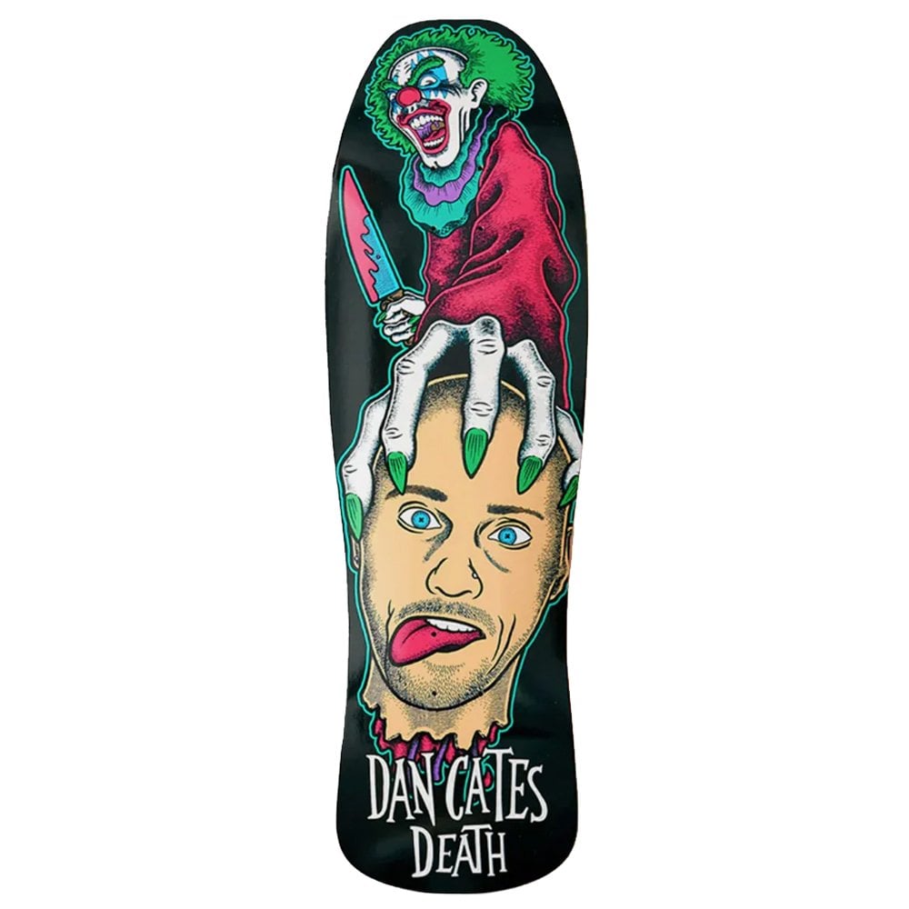Dan Cates Killer Clown 2 Skateboard Deck 9.375 - Black