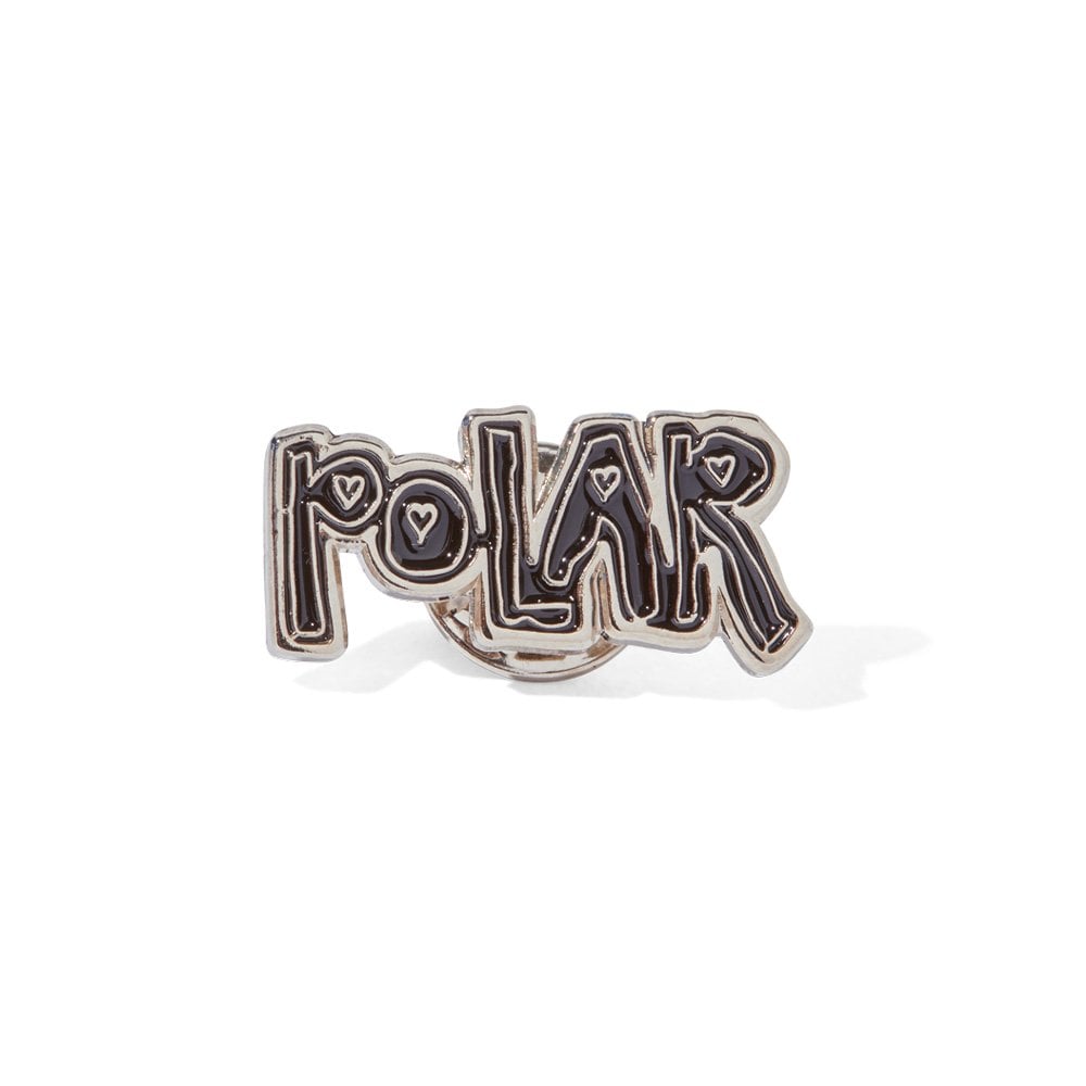 Heart Logo Pin - Black