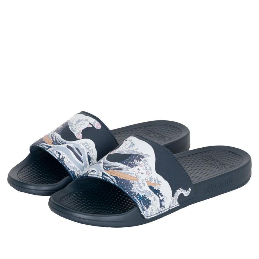 Great Wave Slides - Navy