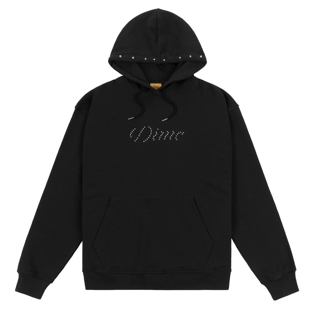 Cursive French Terry Hoodie - Black