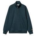 Chase Neck Zip Sweatshirt - Duck Blue