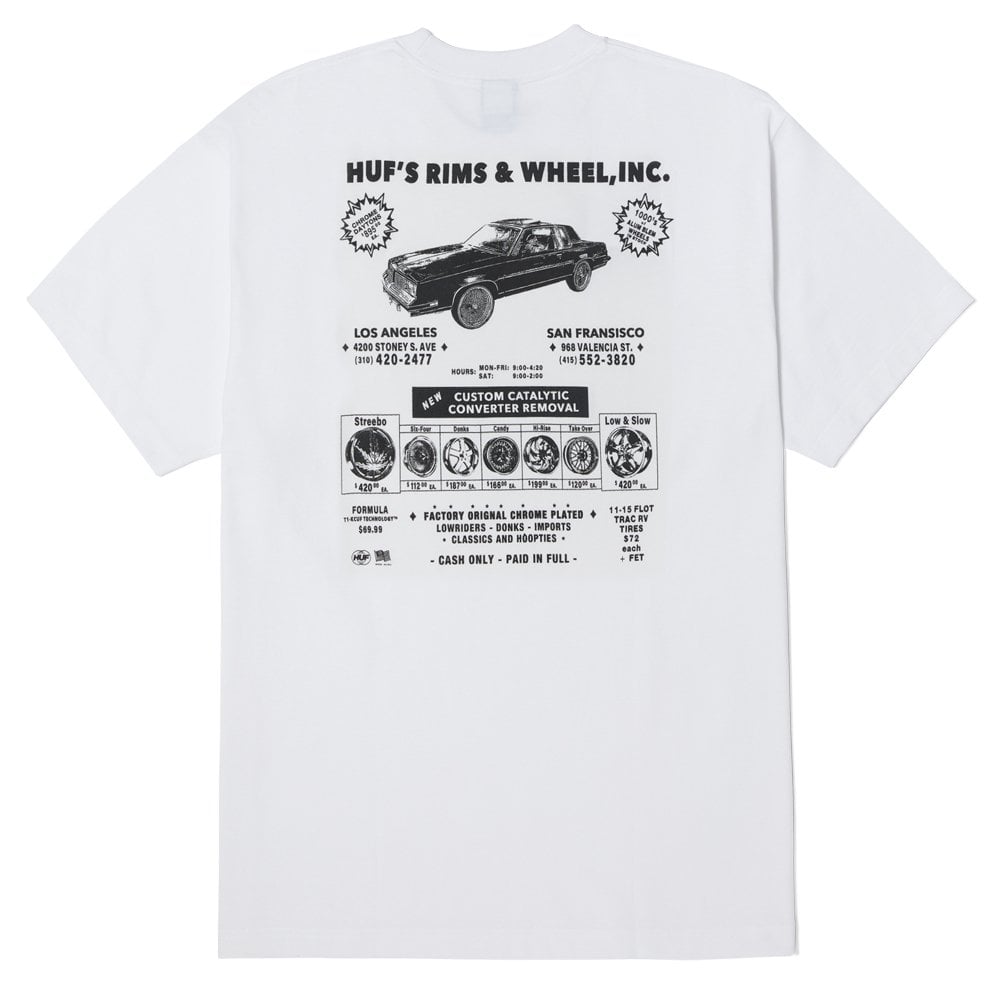 Rim & Wheel Inc T-Shirt  - White