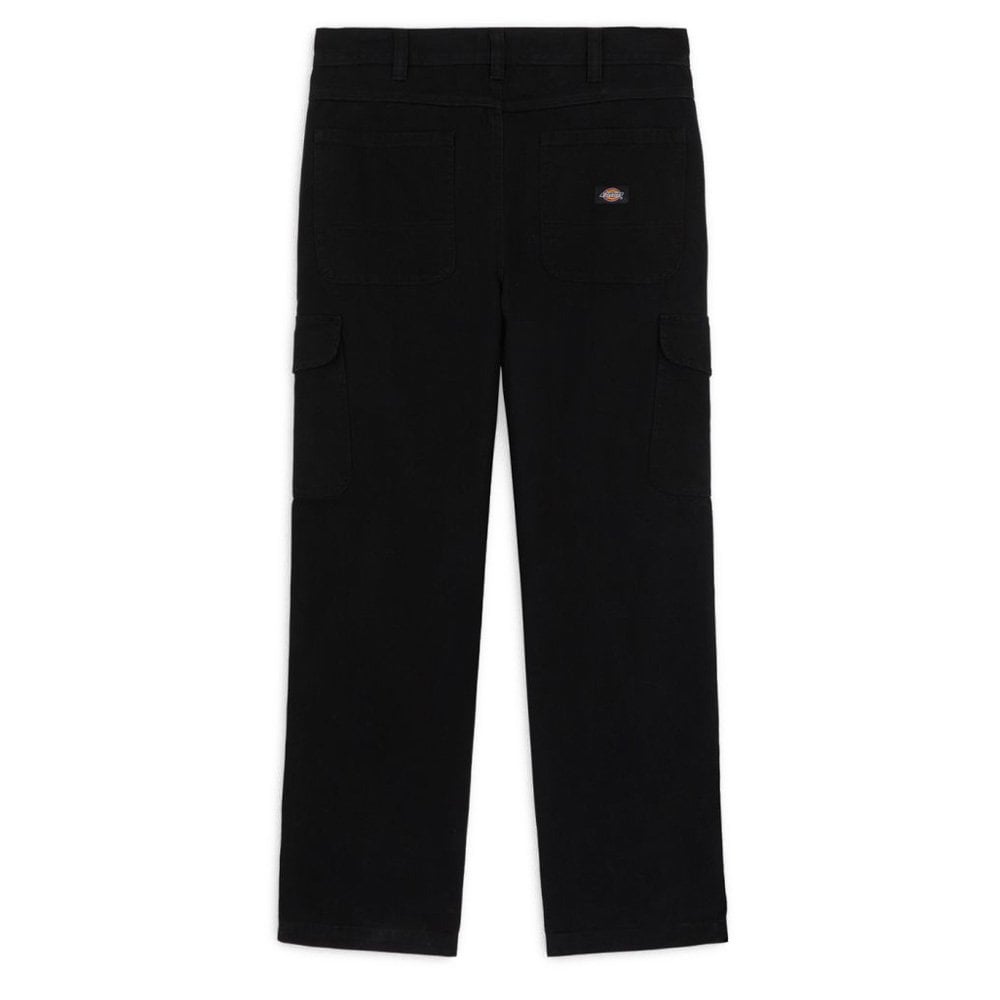 Duck Canvas Cargo Trousers - Black