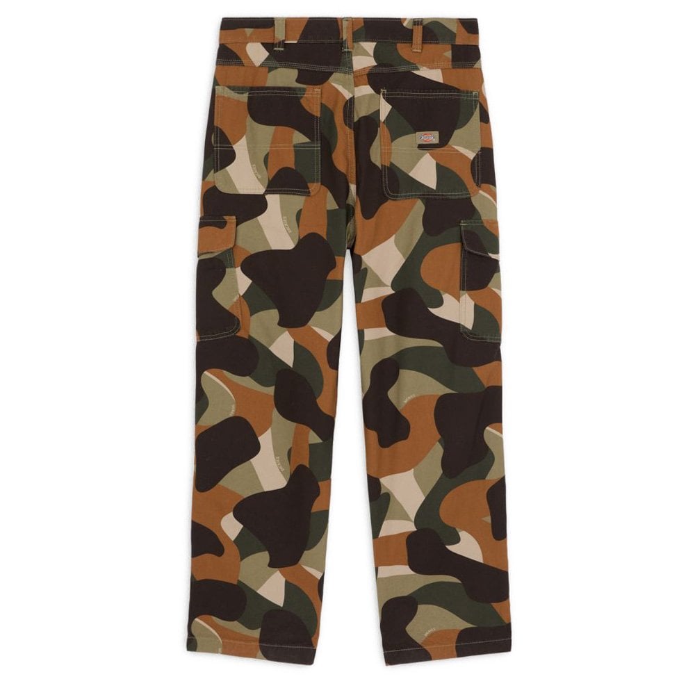 Duck Canvas Camo Cargo Trousers - Imperial Grn