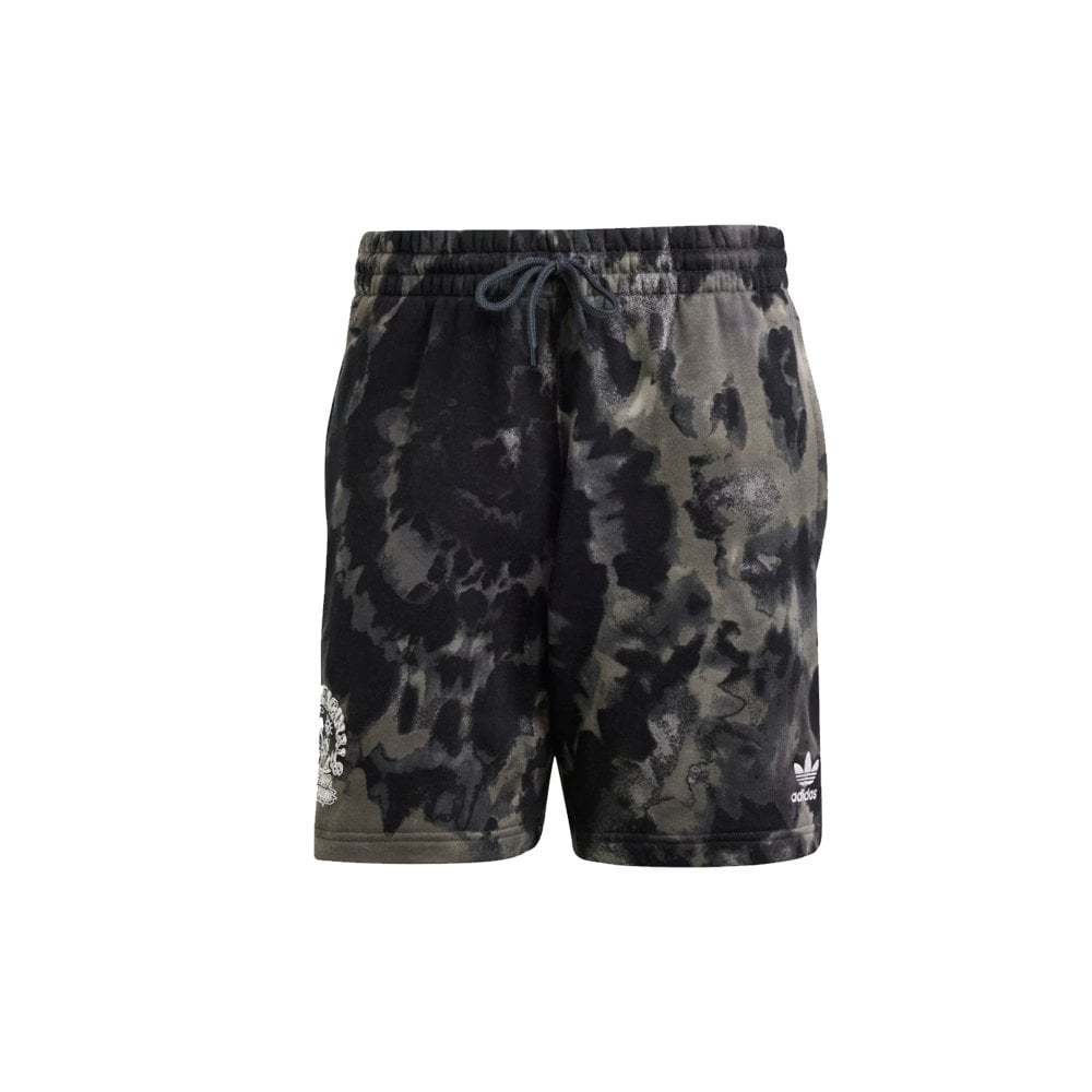 Tie-Dyed Shorts - Blk Tie Dye