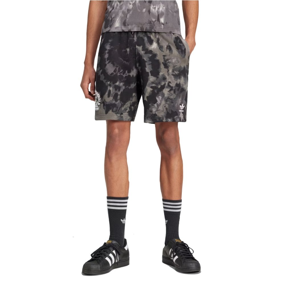 Tie-Dyed Shorts - Blk Tie Dye
