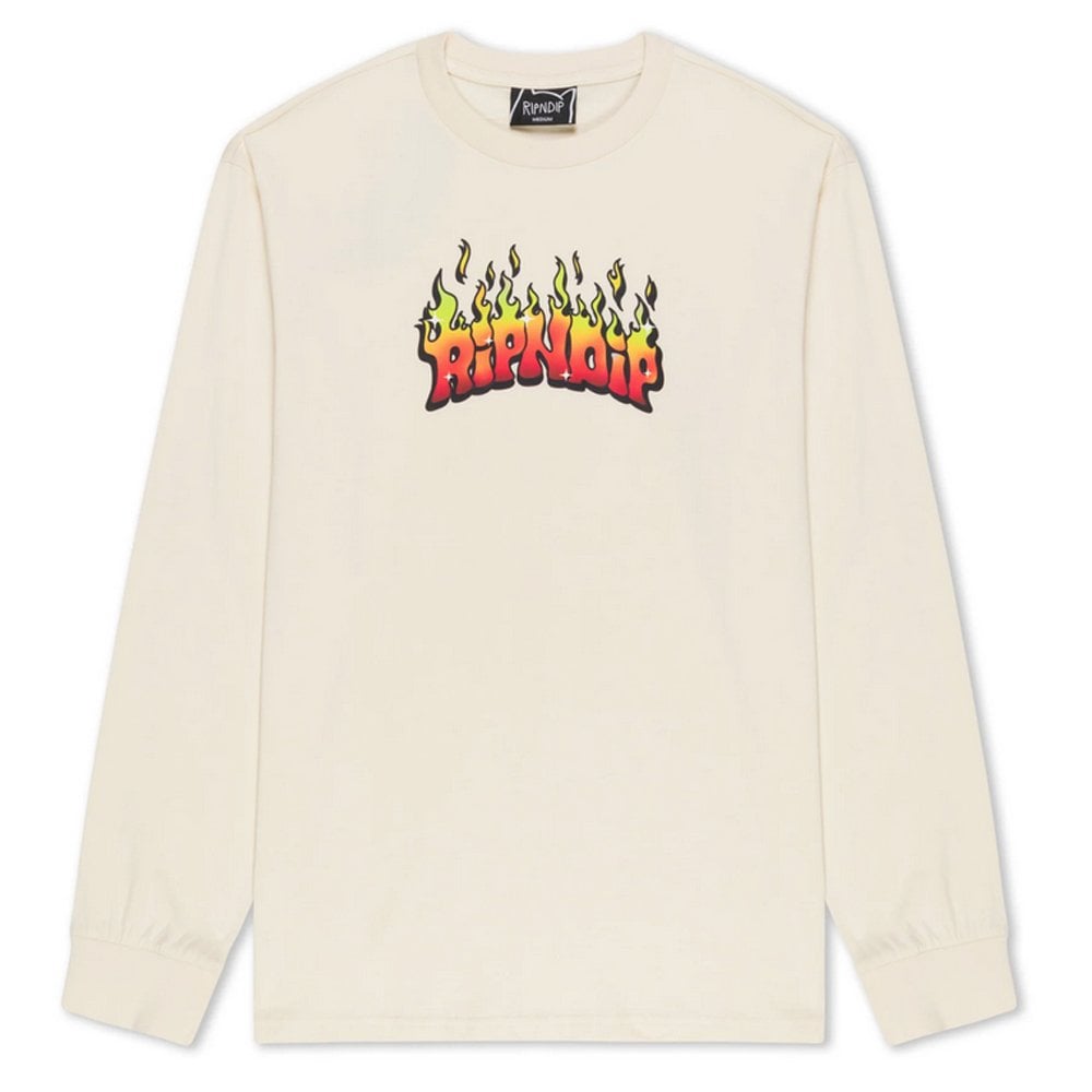 Scary Cute Long Sleeve T-Shirt - Natural