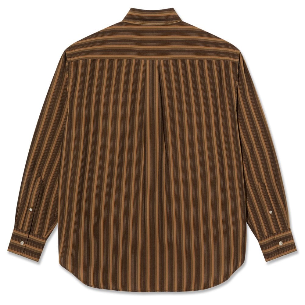 Ben Long Sleeve Shirt - Brown Stripe