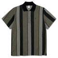 Jacques Herringbone Polo Shirt - Khaki Green