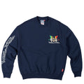 3 Heads Crewneck Sweatshirt - Indigo Navy