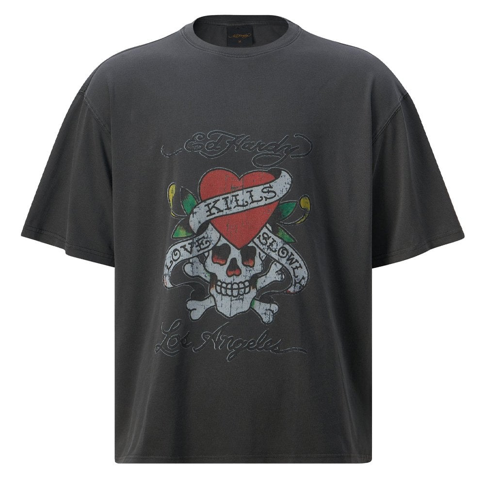 Love Kills Slowly T-Shirt - Washed Black